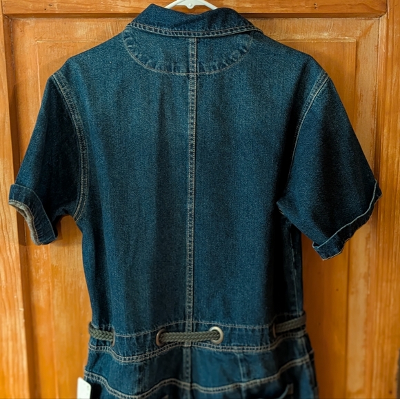 Free People Denim Jumpsuit in Dark Blue - Picture 6 of 7